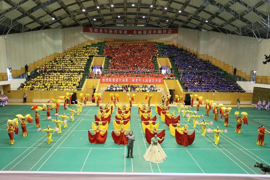 重要讲话,马平昌宣布济宁市第三届老年人运动会开幕,王润廷主持开幕式