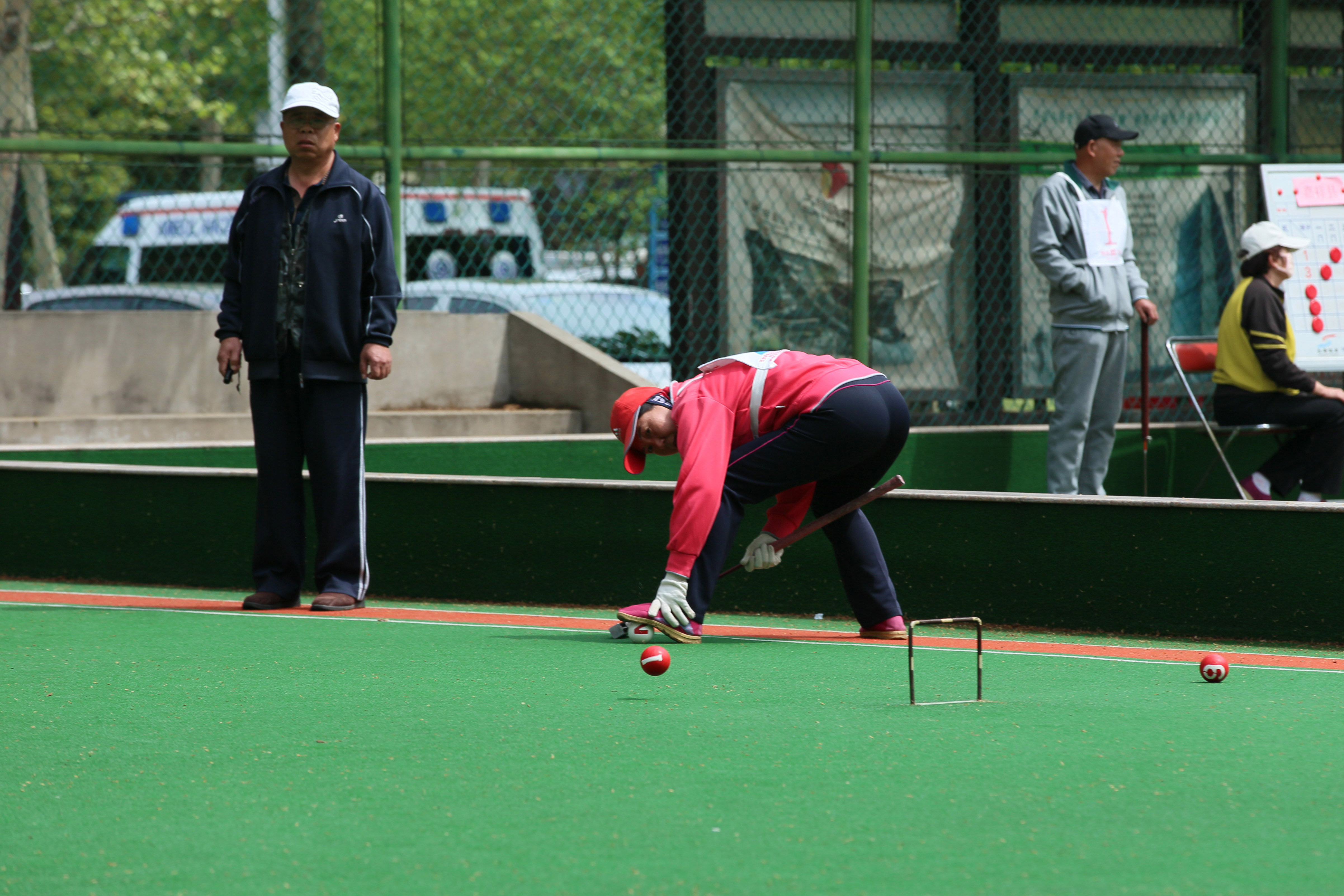 济宁市第二十六届老年人门球比赛収棒
